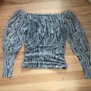 Snake print top